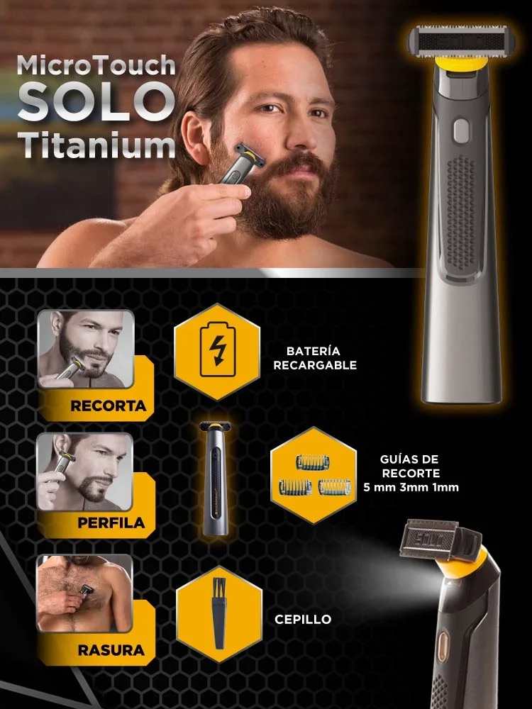 Micro Touch Titanium Solo – Afeitadora
