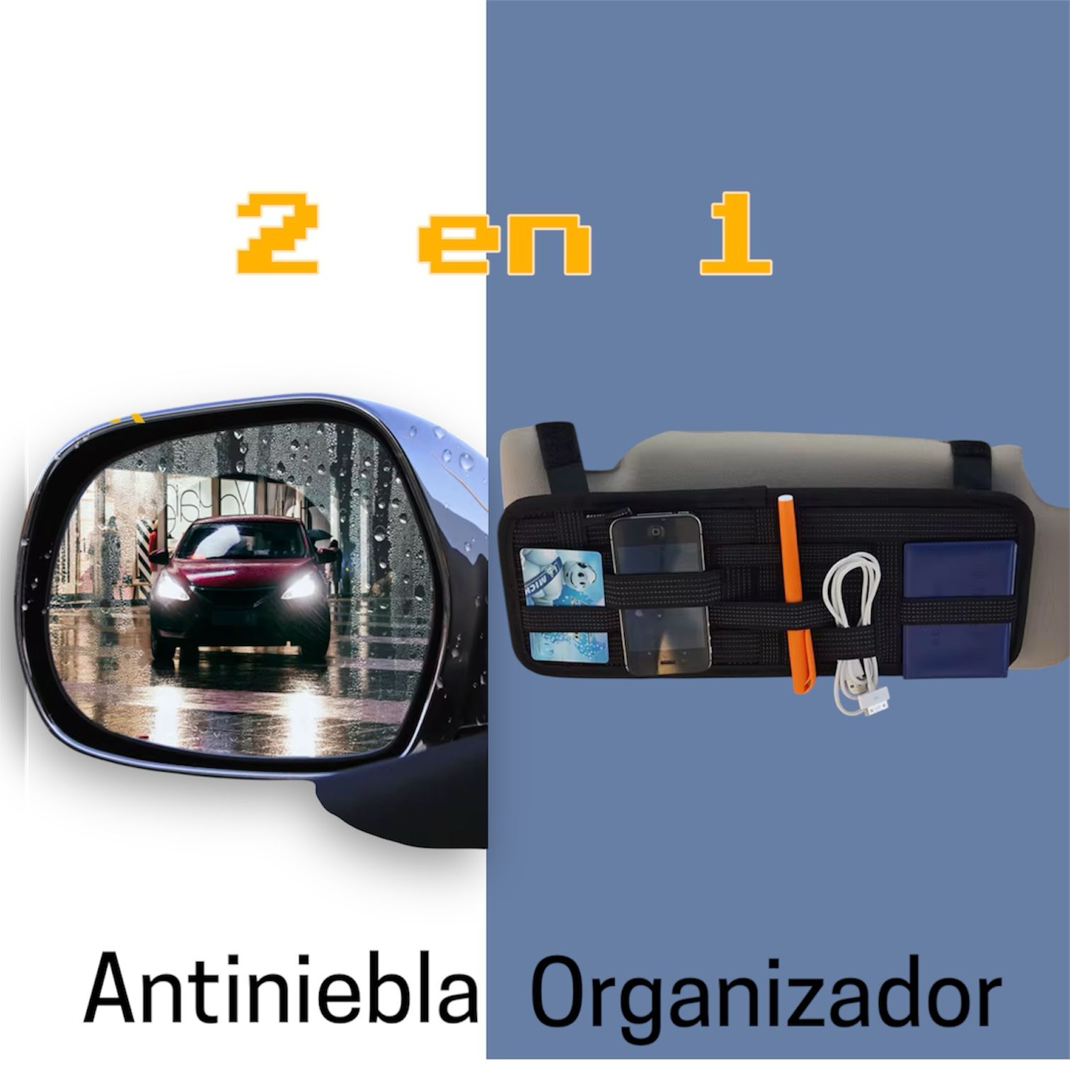SET DE ANTINIEBLA C/ORGANIZADOR DE VISOR