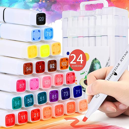 PINZEL DOBLE PUNTAS (24 PIEZAS)