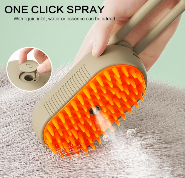 Cepillo Masajeador para Mascotas 3 en 1