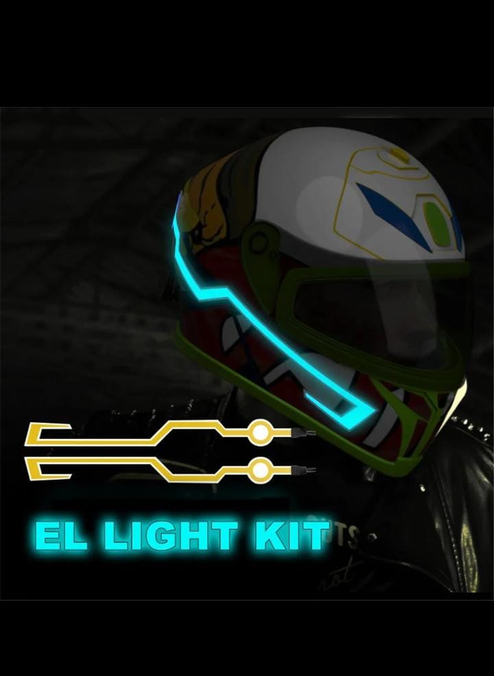 TIRA DE LUZ LED PARA CASCO DE MOTO